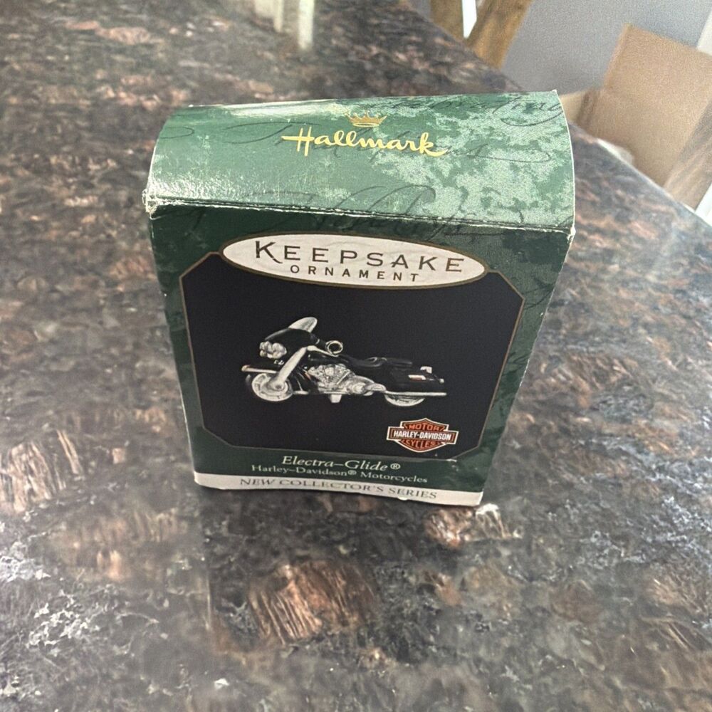 1999 Hallmark Keepsake Ornament Harley Davidson Electra-Glide ~ Miniature